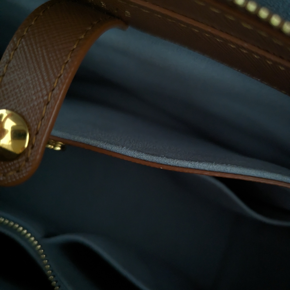 Senreve Mini Maestra Chestnut Tan Convertible Italian Leather Crossbody Backpack - Picture 10 of 14